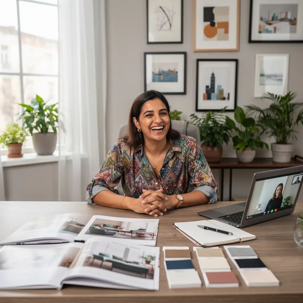 Zdjęcie uśmiechniętej pary, która odbiera klucze do swojego nowego mieszkania.