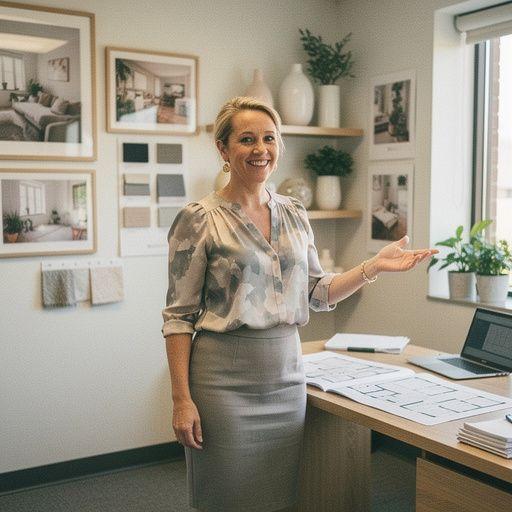 Rodzina pakująca się do przeprowadzki z kartonami i meblami.